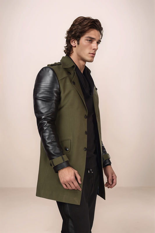 Olive Green Trench Coat