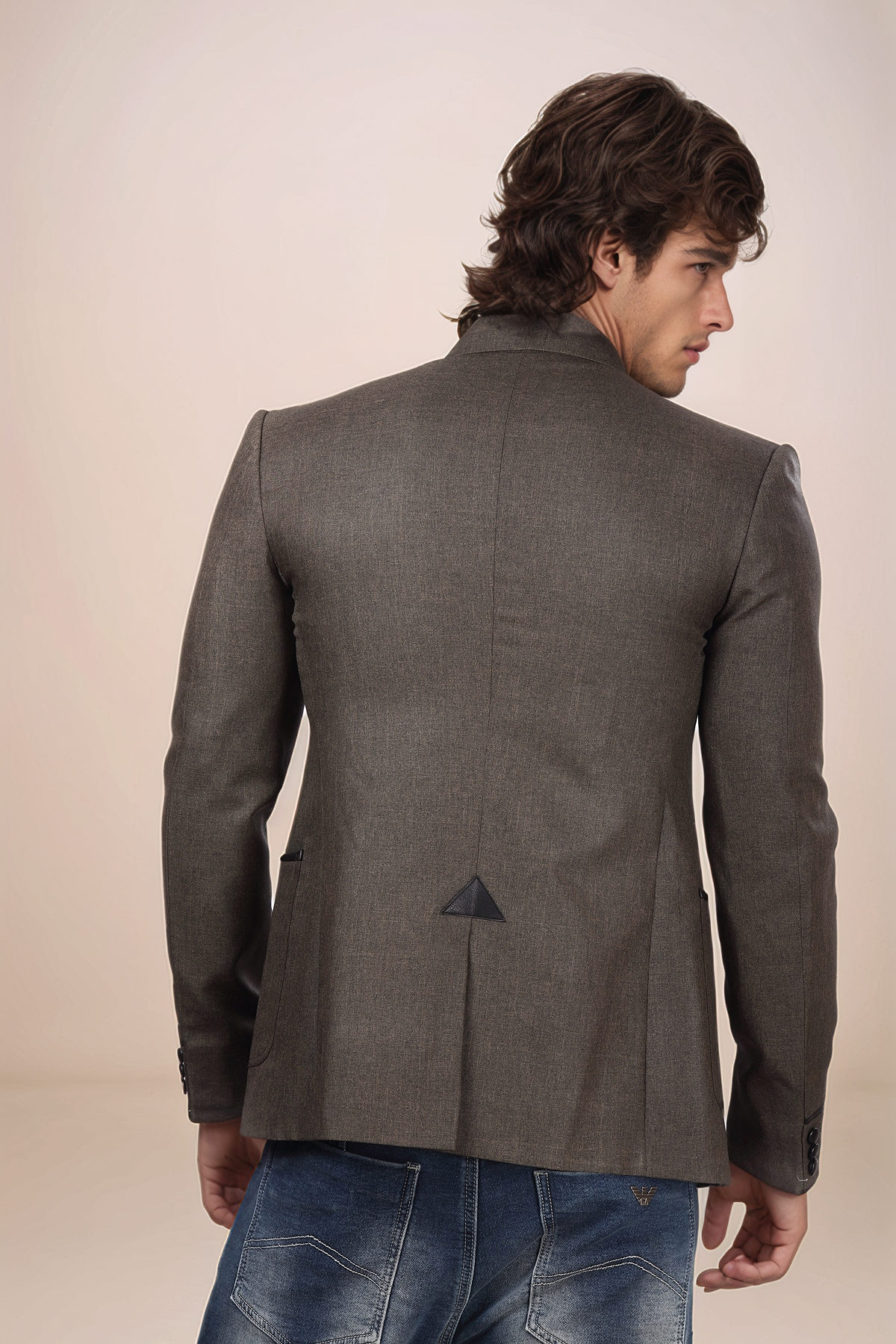 Brown Casual Jodhpuri Blazer