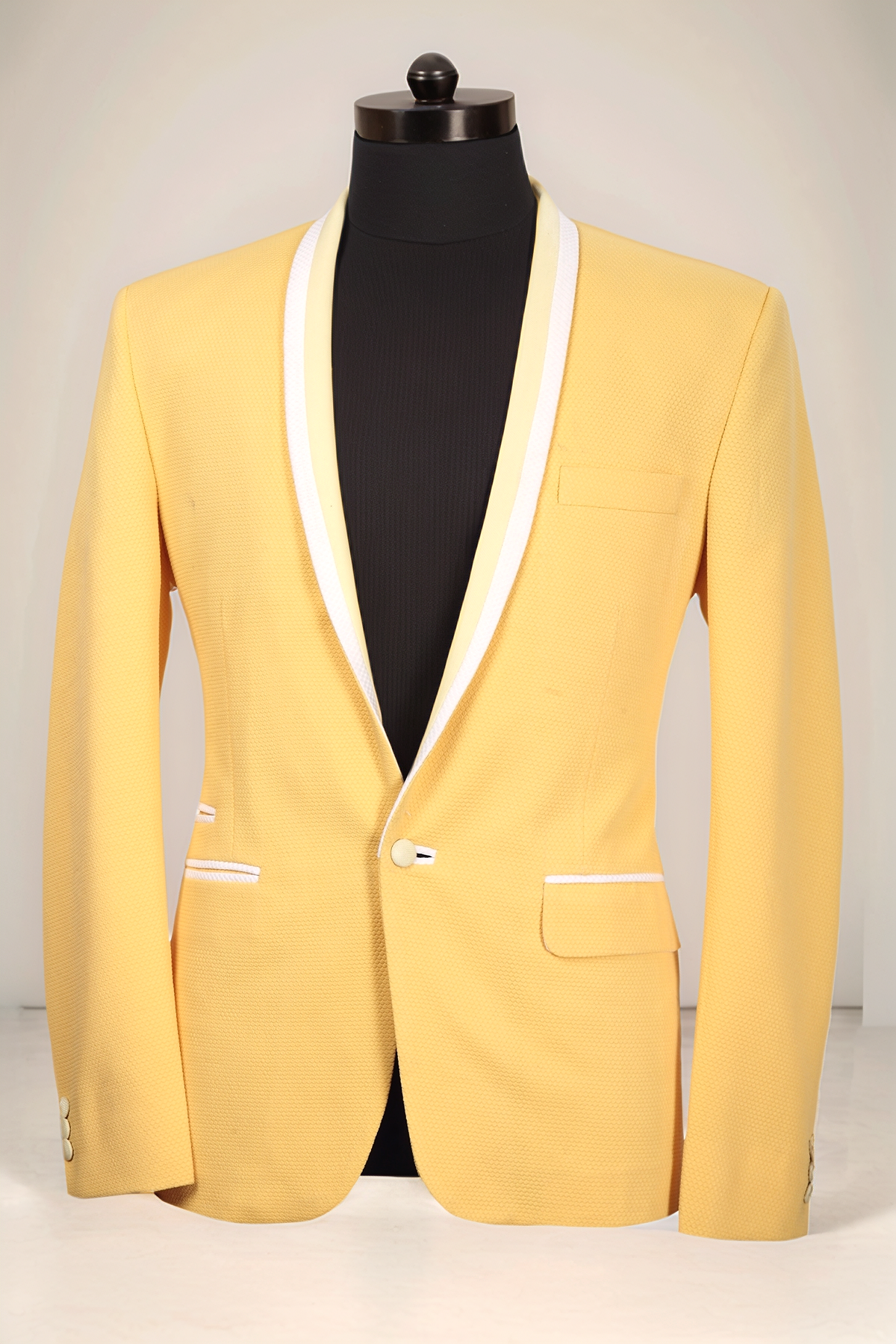 Yellow Single Breasted Blazer