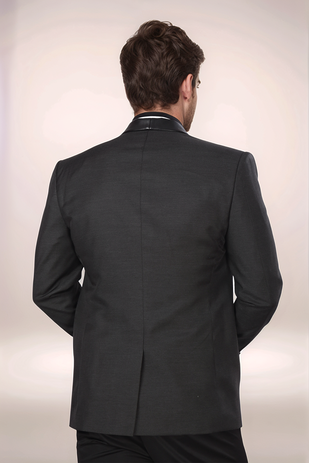Dark Grey Tuxedo Blazer