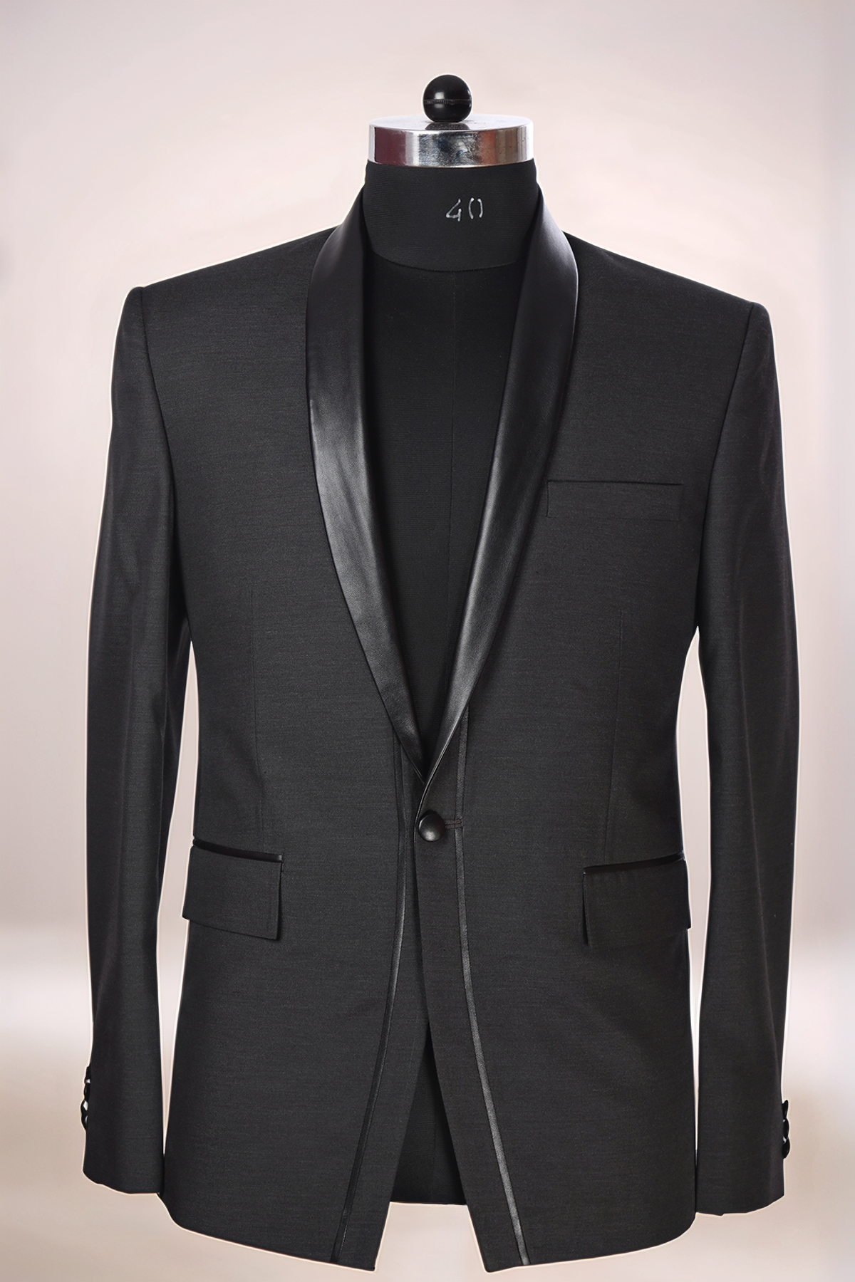 Dark Grey Tuxedo Blazer