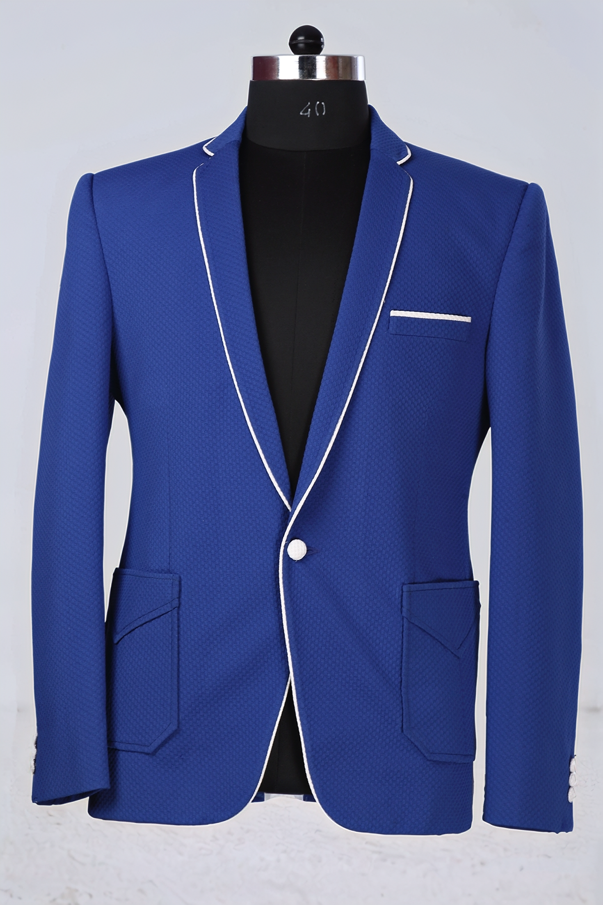 Blue Piping Blazer