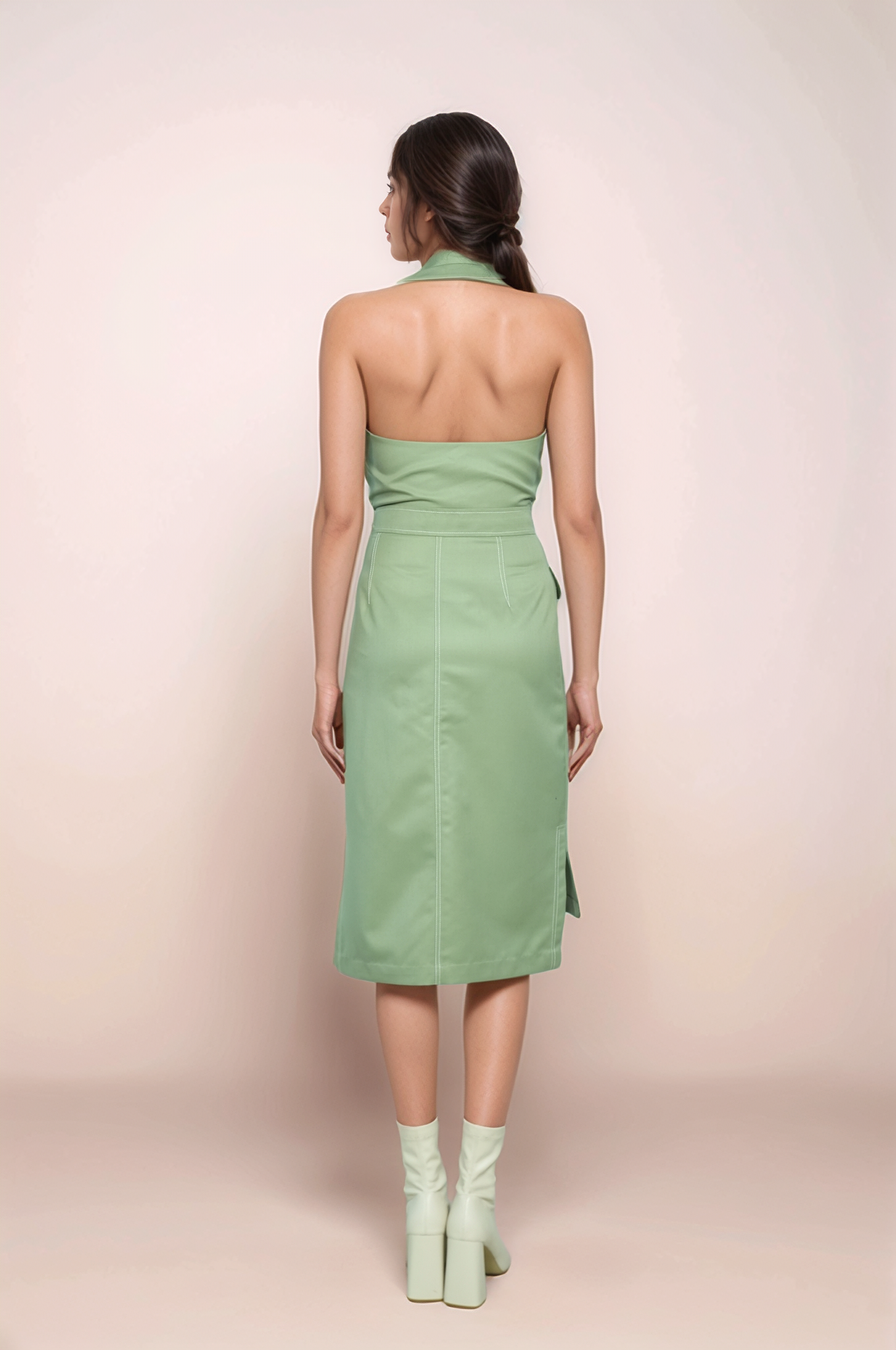 Mint Green Halter Jacket Co-ord Suit