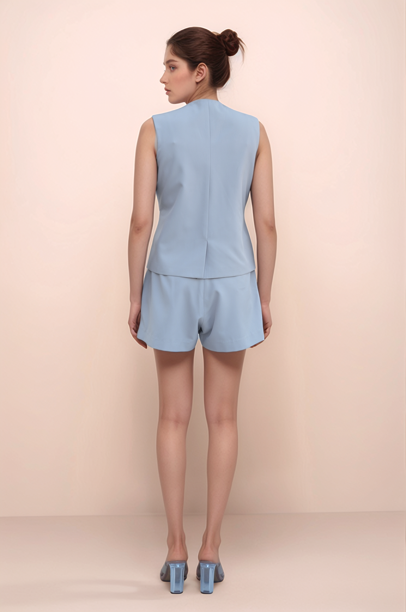 Grey Overlapped Jacket Co-ord Suit