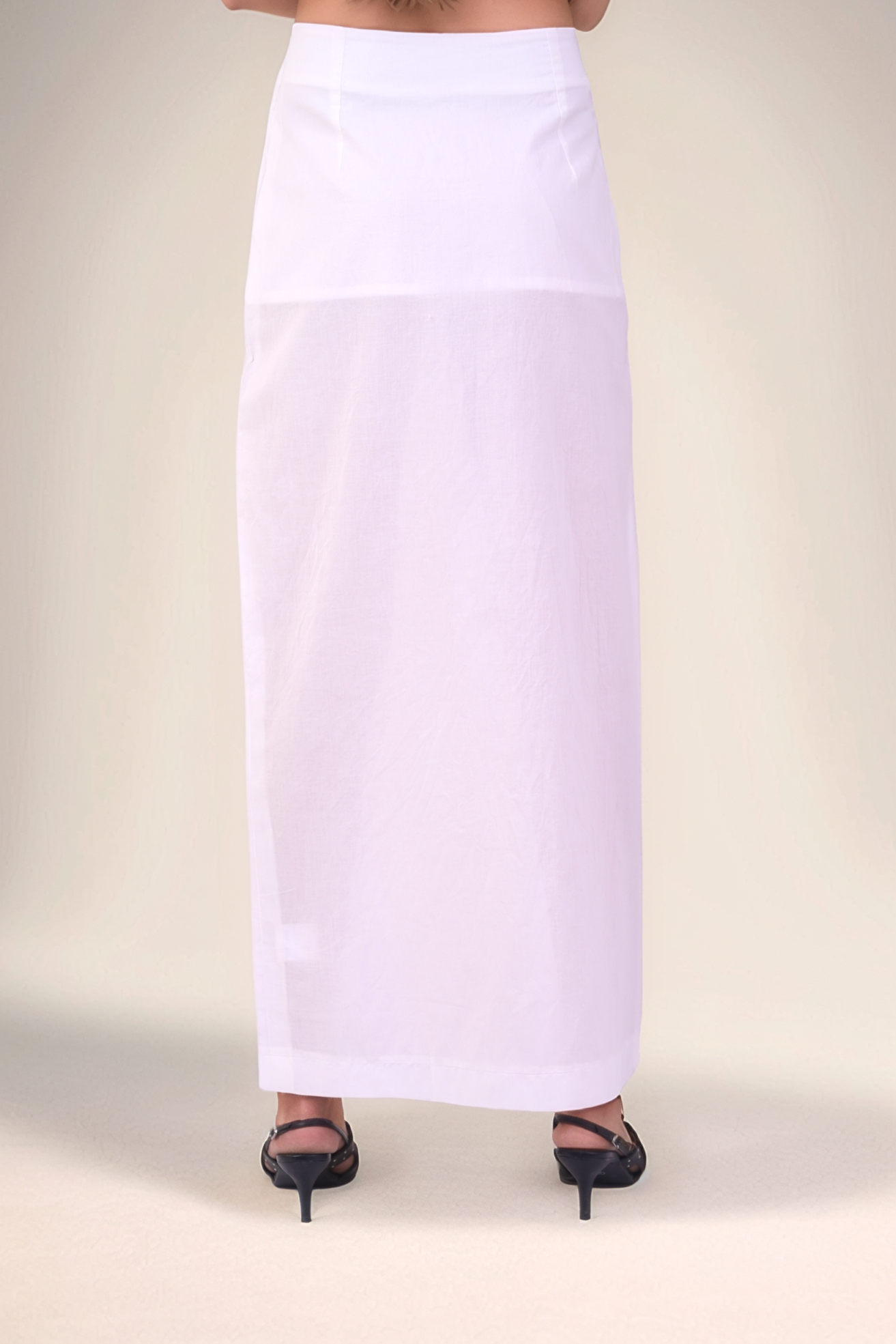 White-Black Cotton Three Piece Co-ord suit
