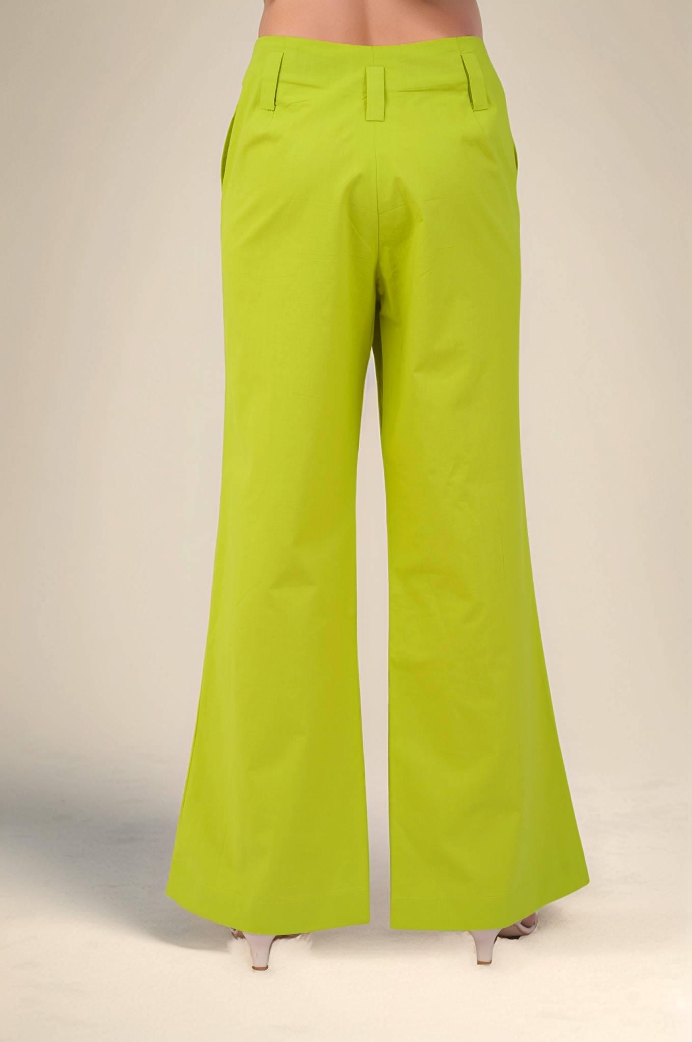 Lime Green Halter Cotton Jacket Co-ord Suit