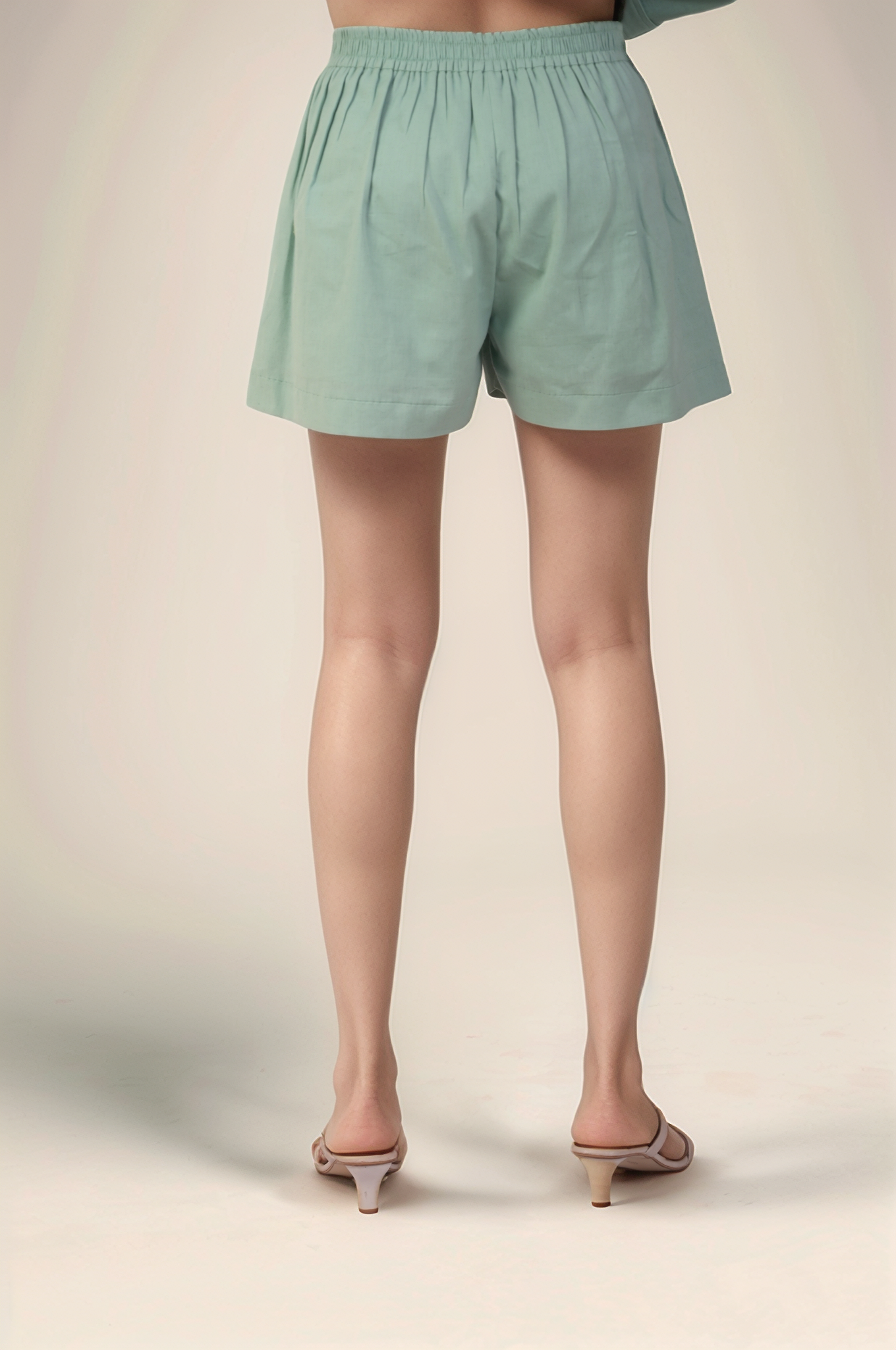 Pastel Green Cotton Blazer
