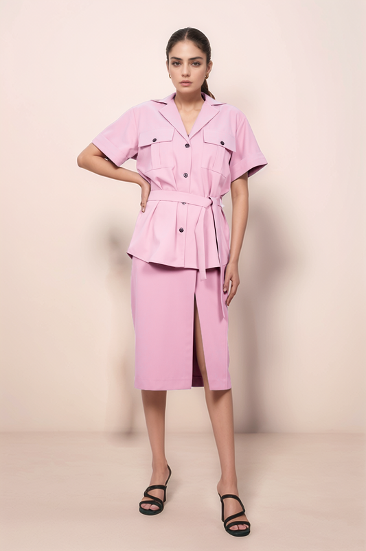 Baby Pink Flap Jacket