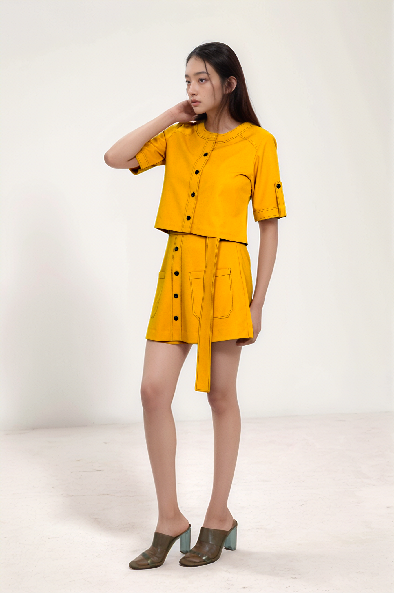 Turmeric Yellow Skorts