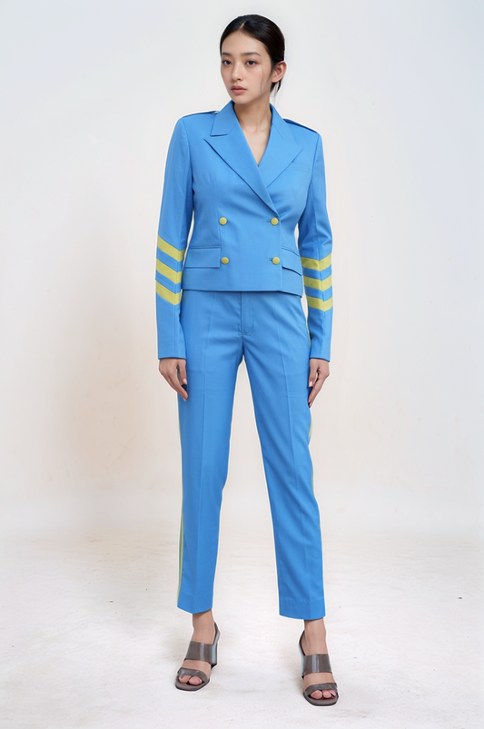 Sky Blue Short Blazer