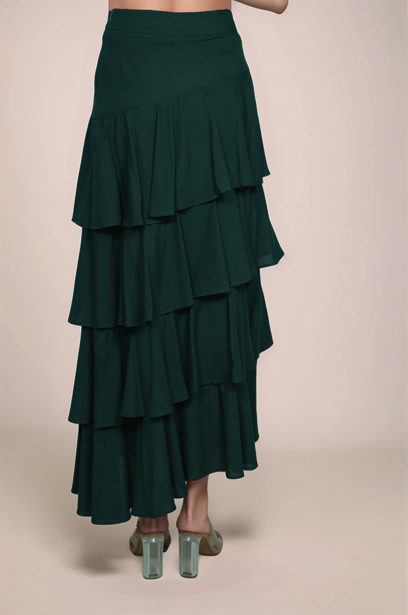 Green Layered Skirt