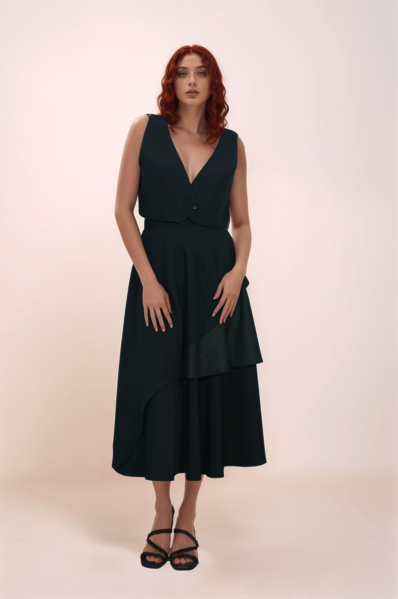 Black Layered Skirt