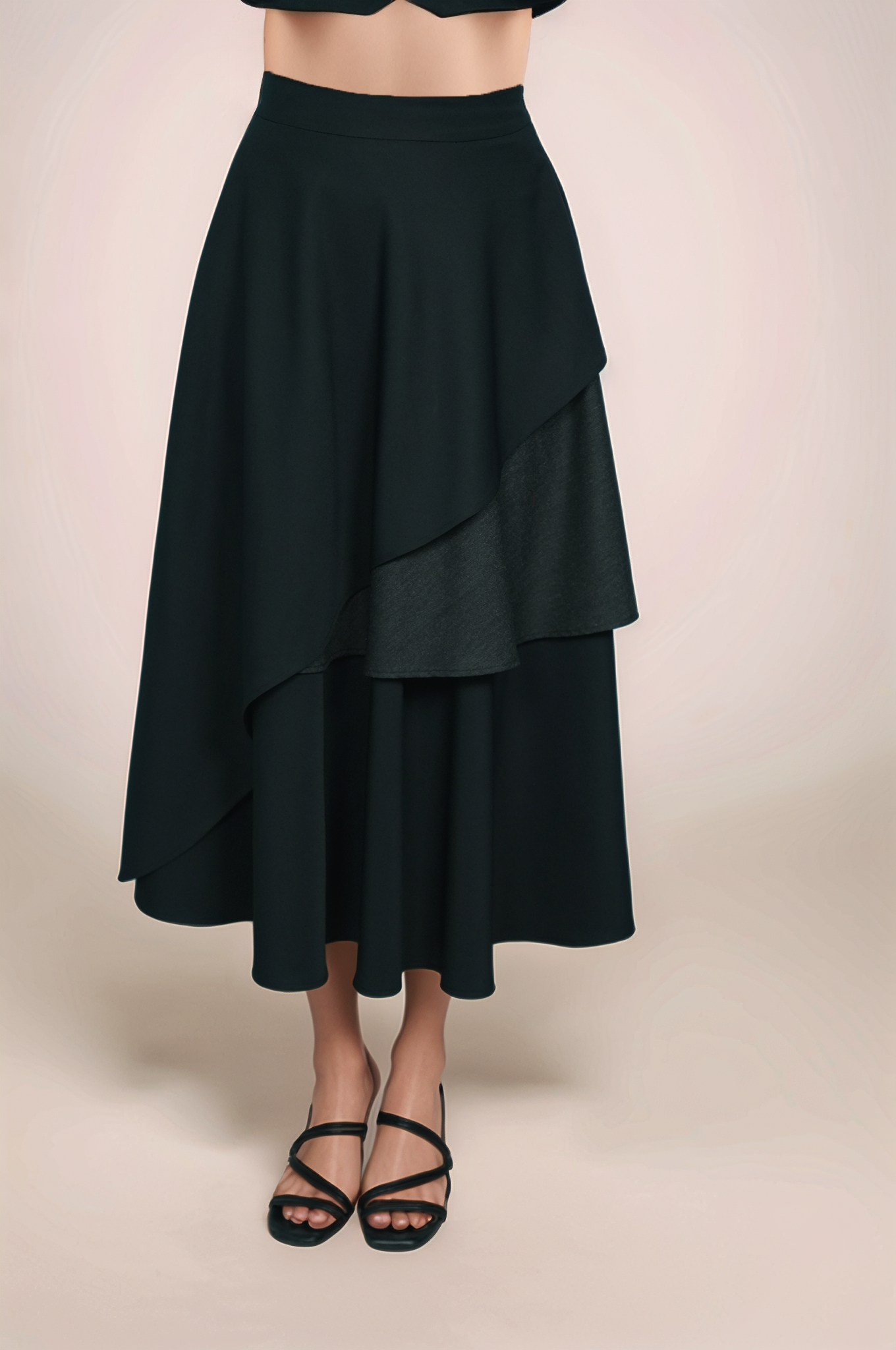 Black Layered Skirt