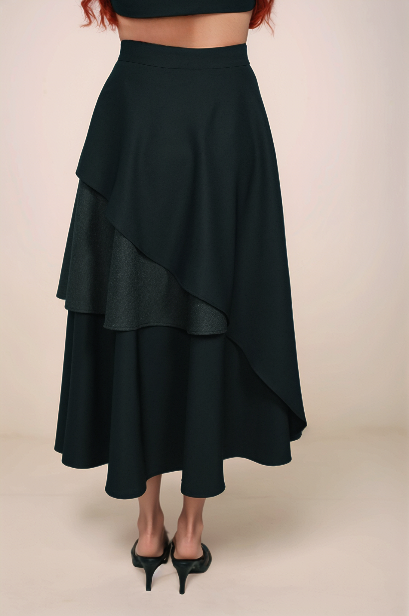 Black Layered Skirt