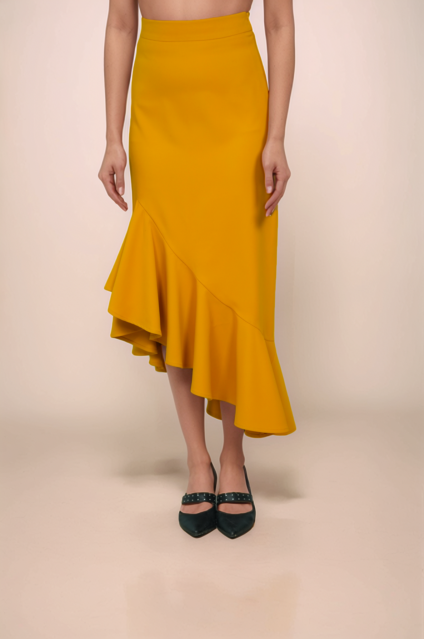 Turmeric Yellow Double Breasted Waistcoat Co-ord Suit