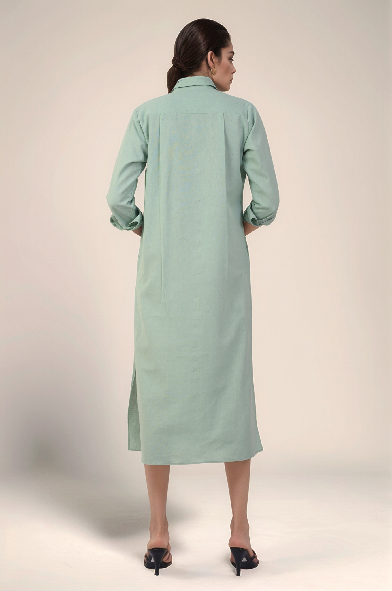 Pastel Green Cotton Dress