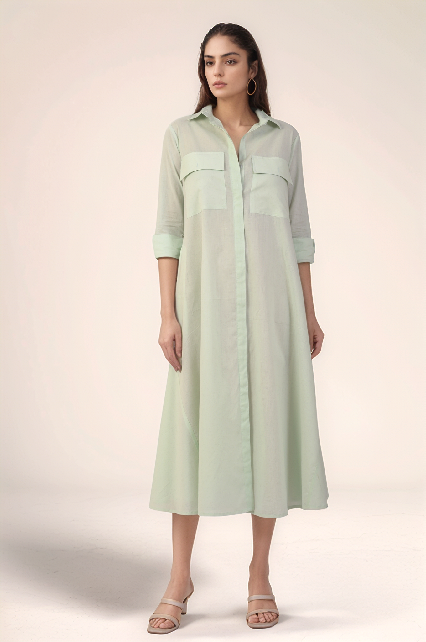 Mint Green Cotton Dress