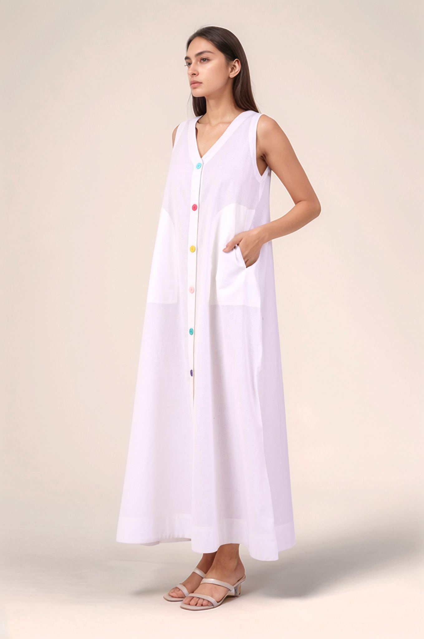 White Cotton Dress