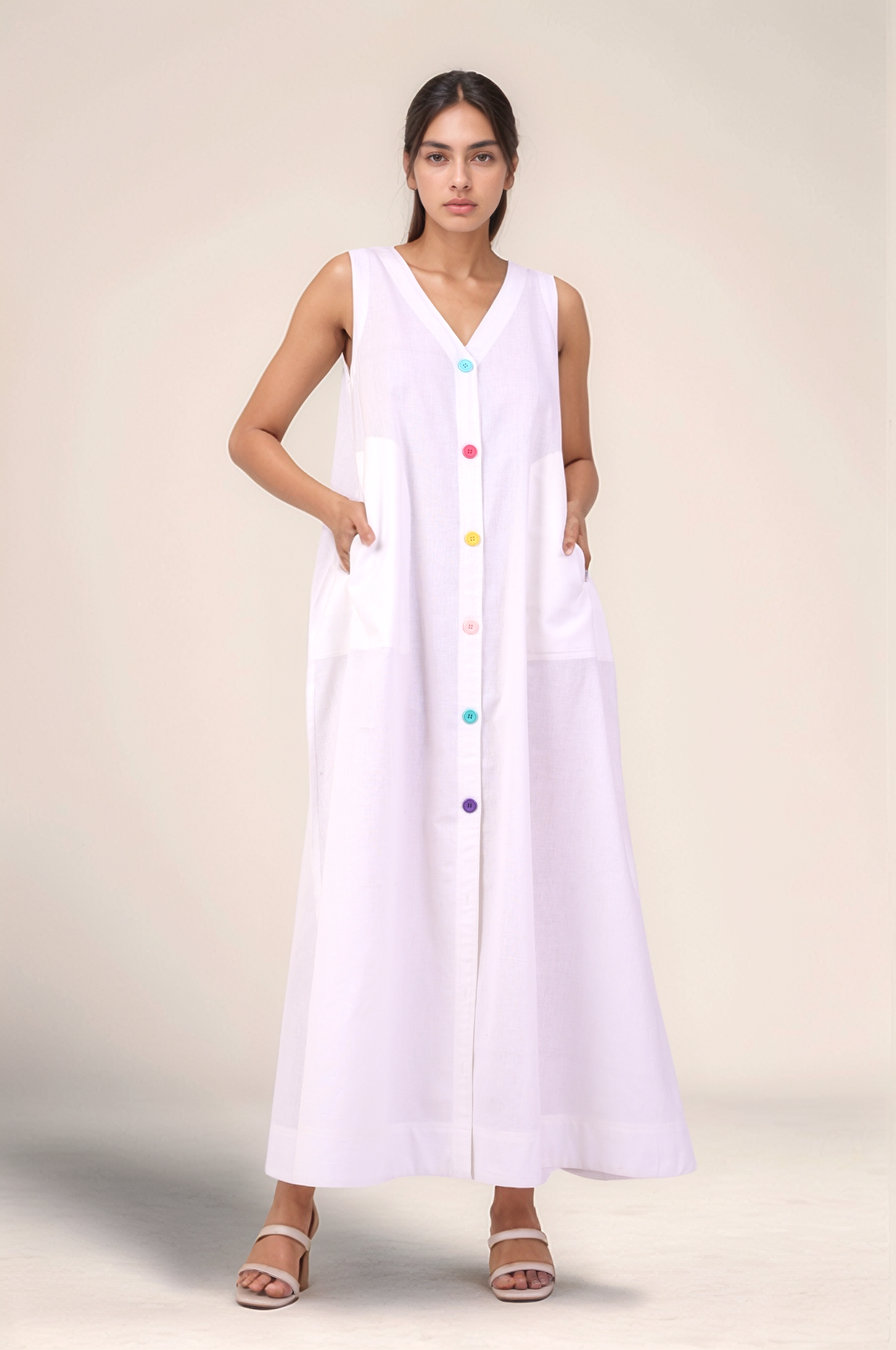 White Cotton Dress
