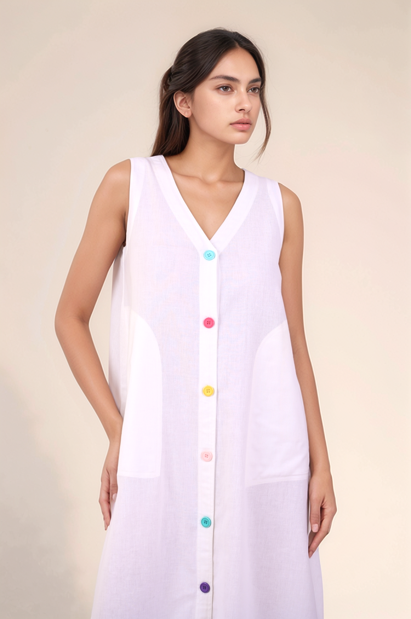 White Cotton Dress