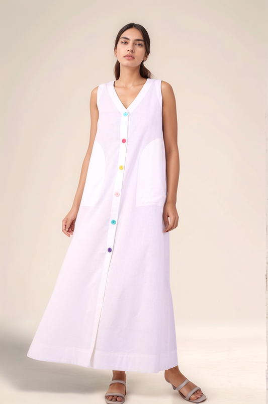 White Cotton Dress