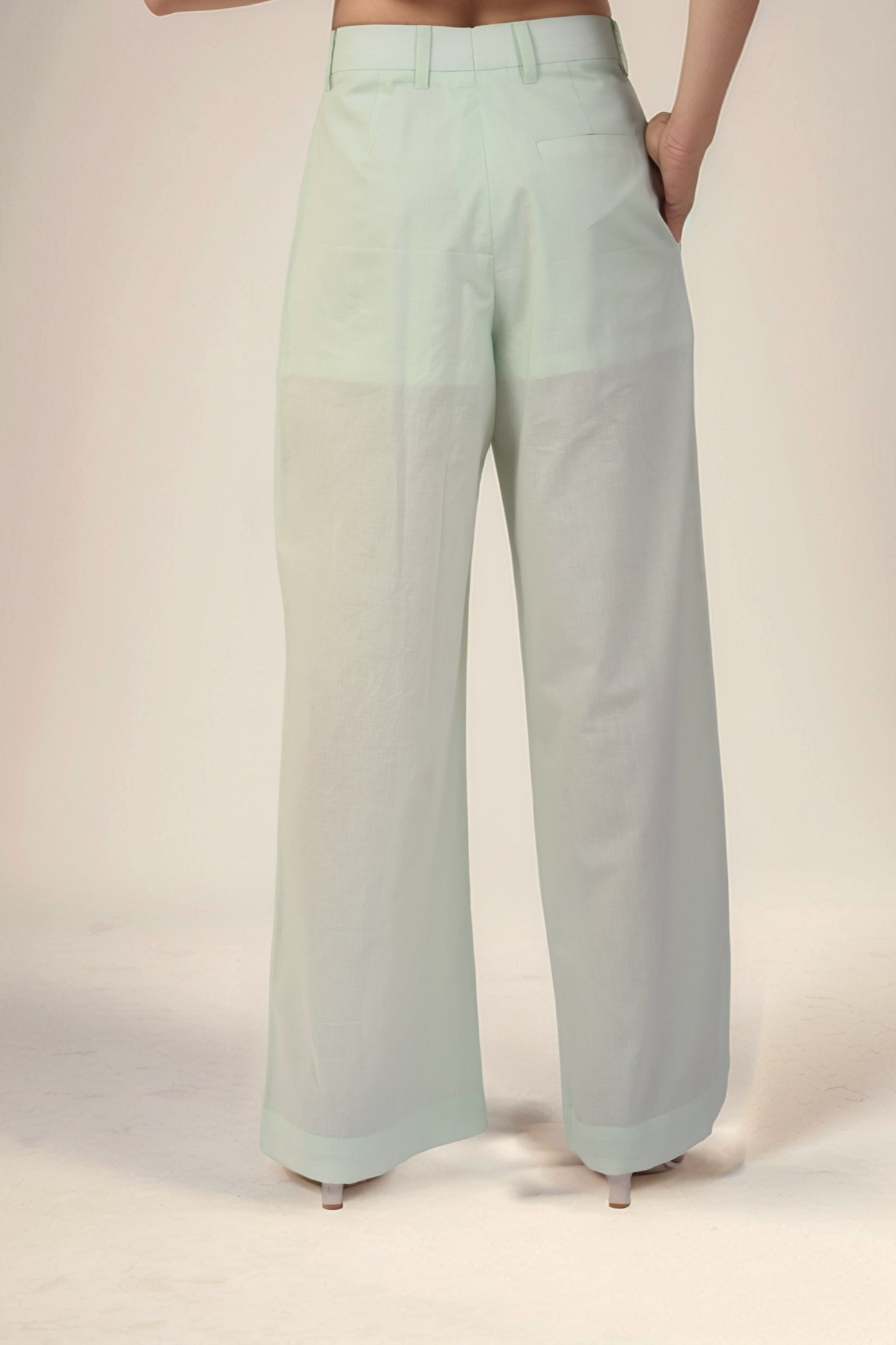 Mint Green Pleated Trouser
