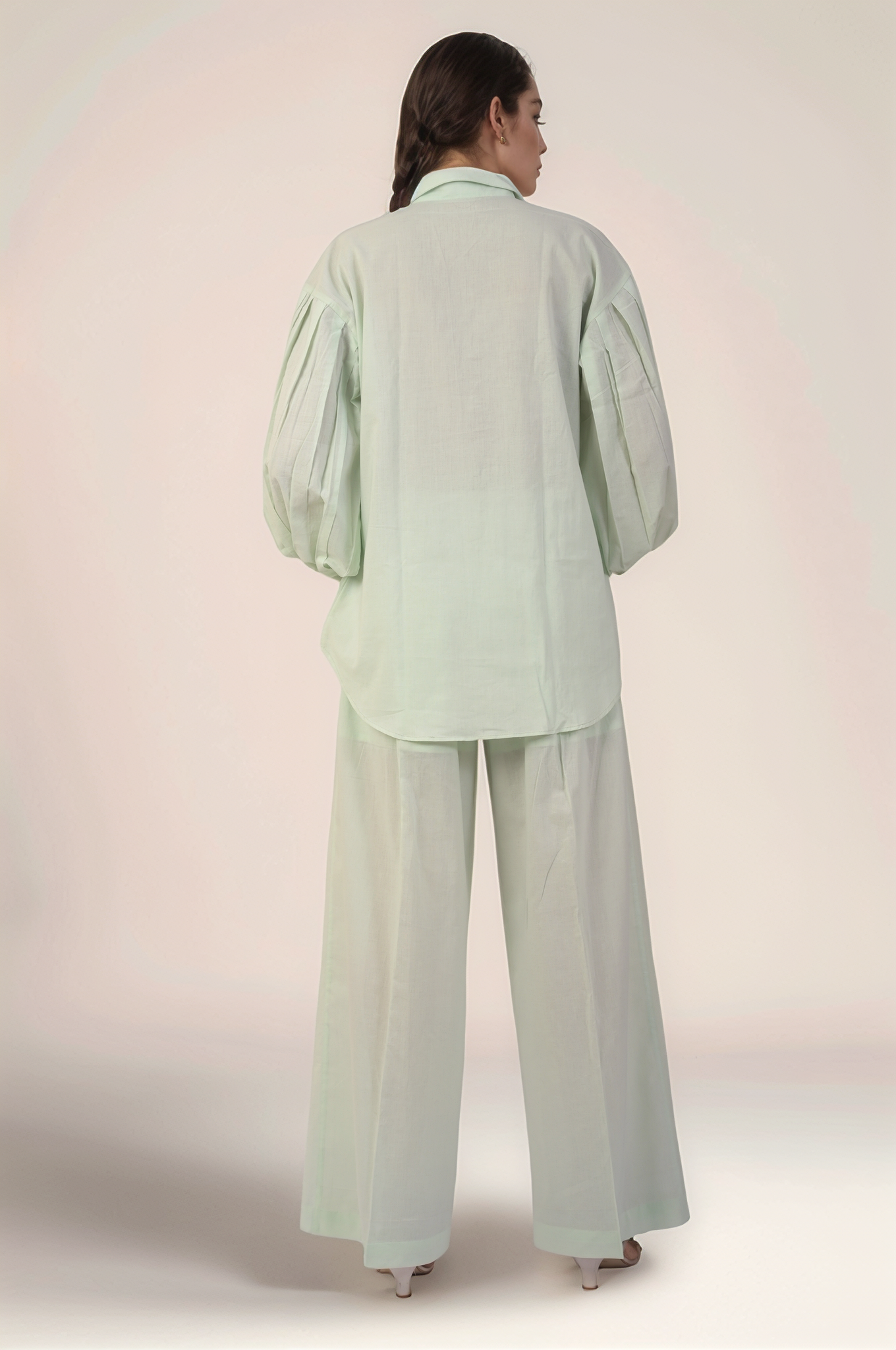 Mint Green Classy Cotton Shirt