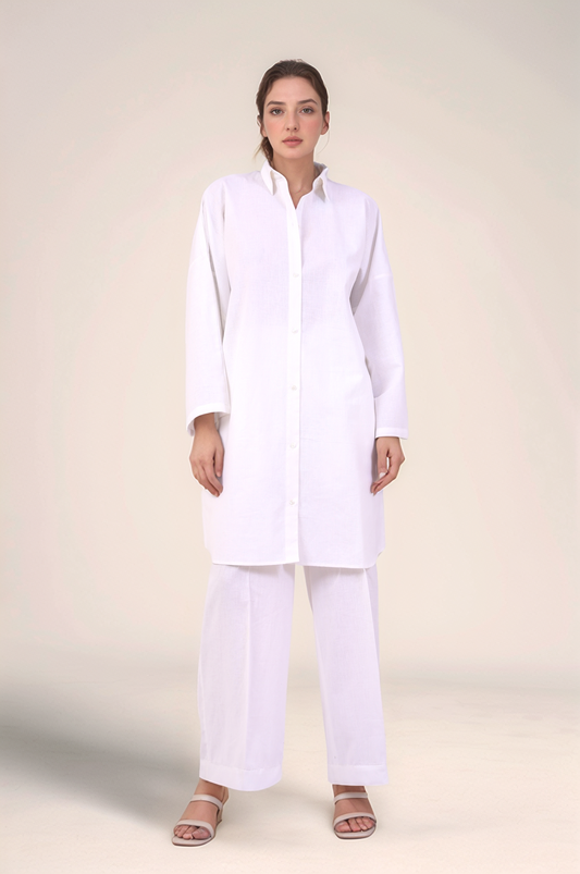 Oversized tunic Cotton Shirt