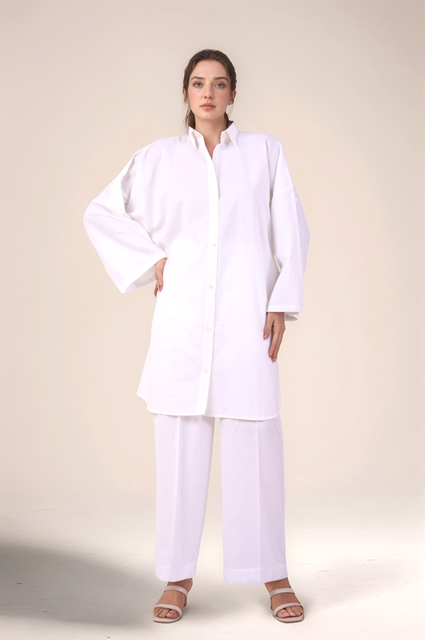 Oversized tunic Cotton Shirt