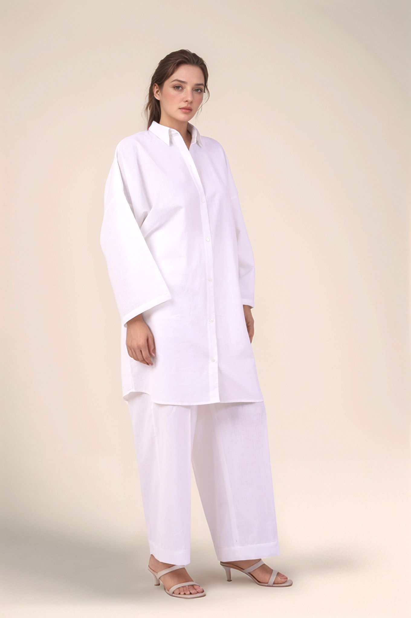 Oversized tunic Cotton Shirt