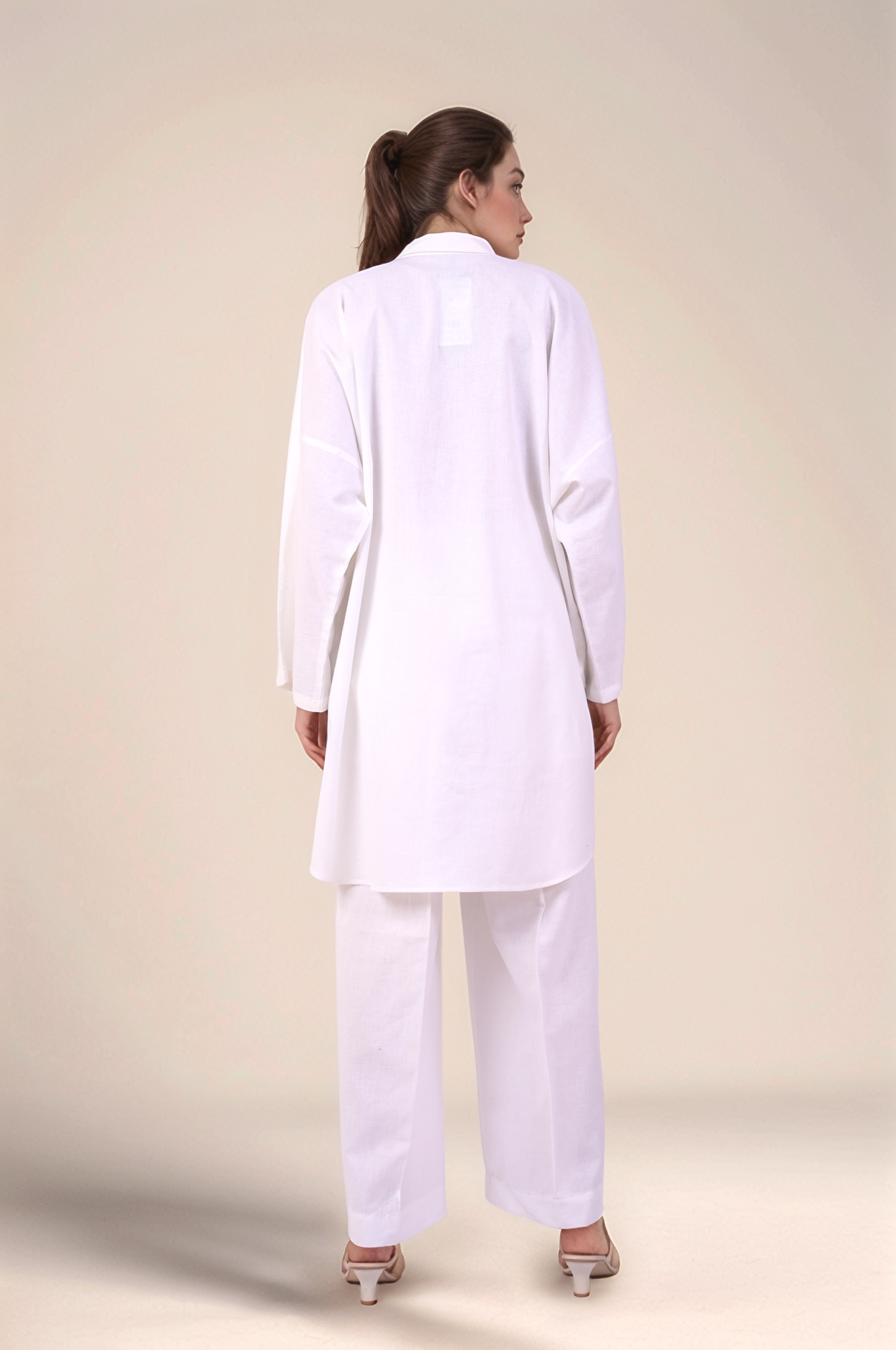 Oversized tunic Cotton Shirt