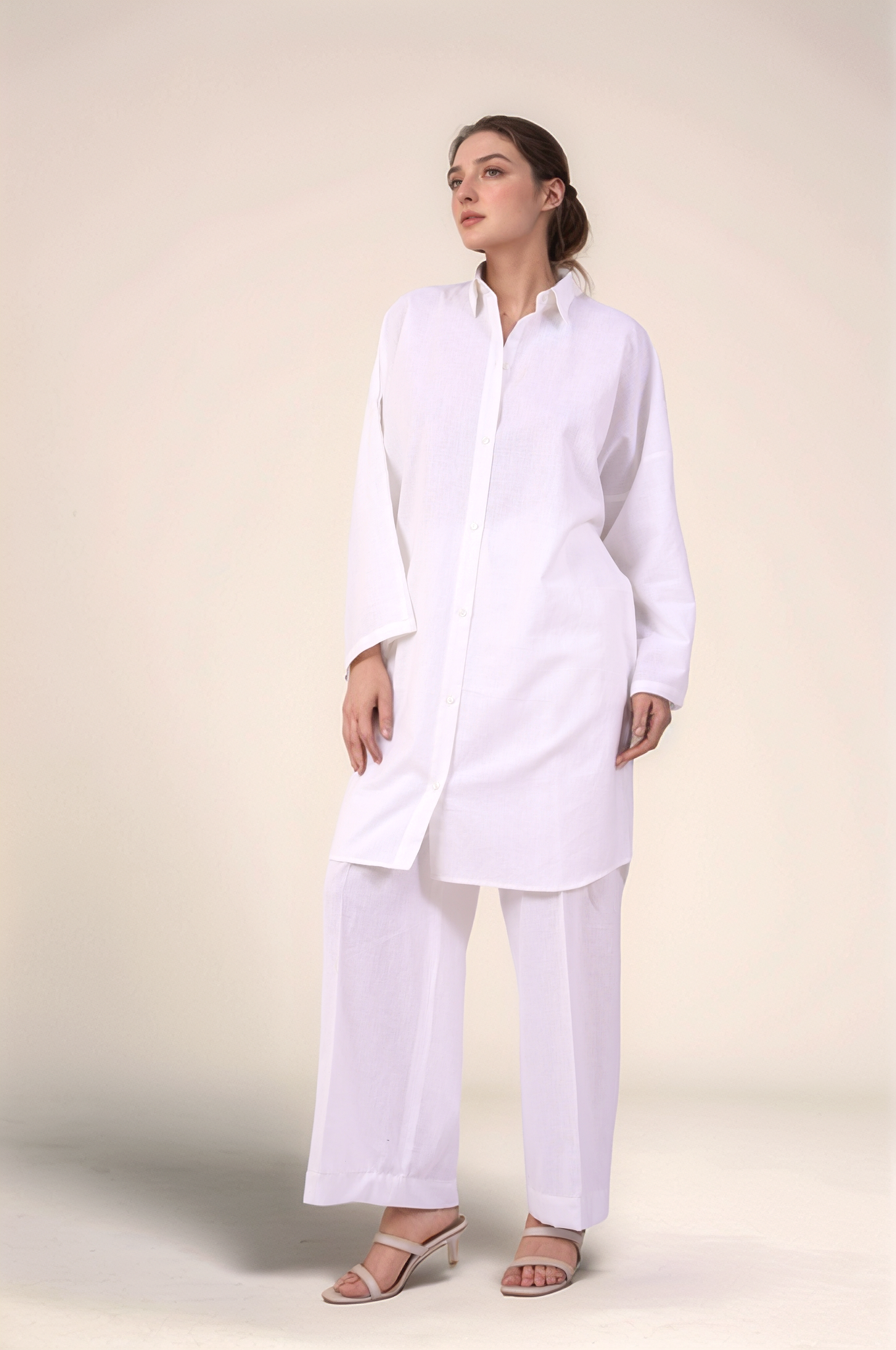 Oversized tunic Cotton Shirt