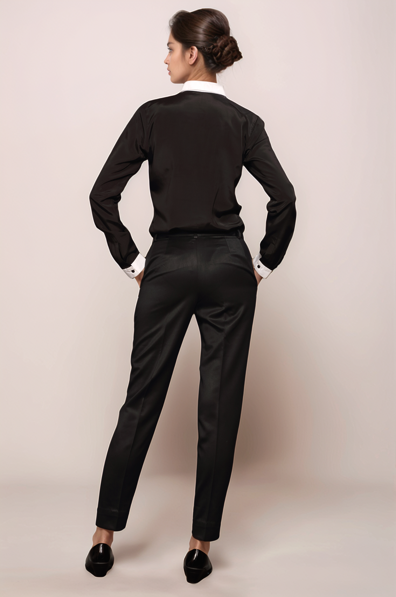 Black-White Placket Shirt