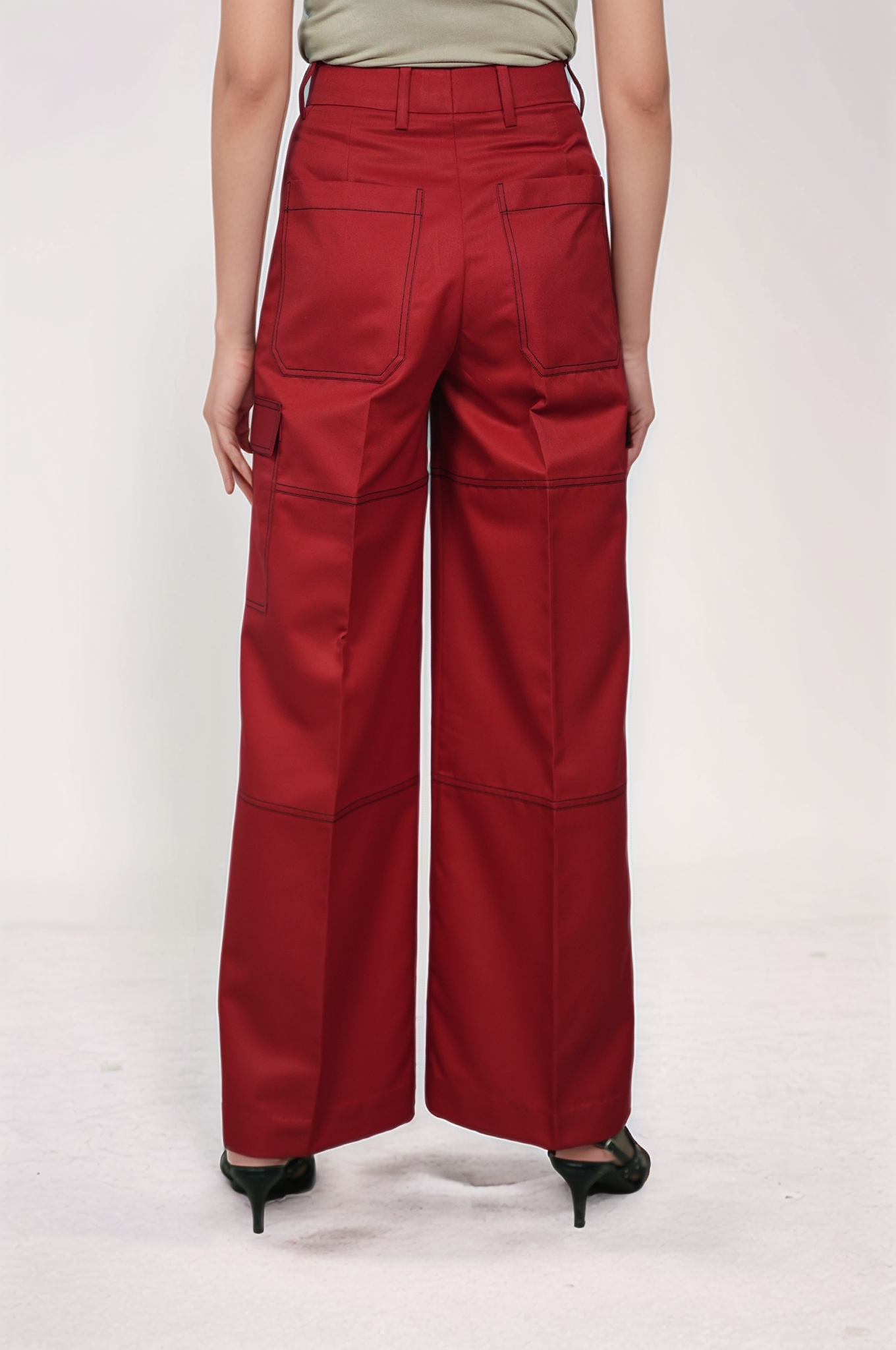 Red Casual Jacket Co-ord Suit