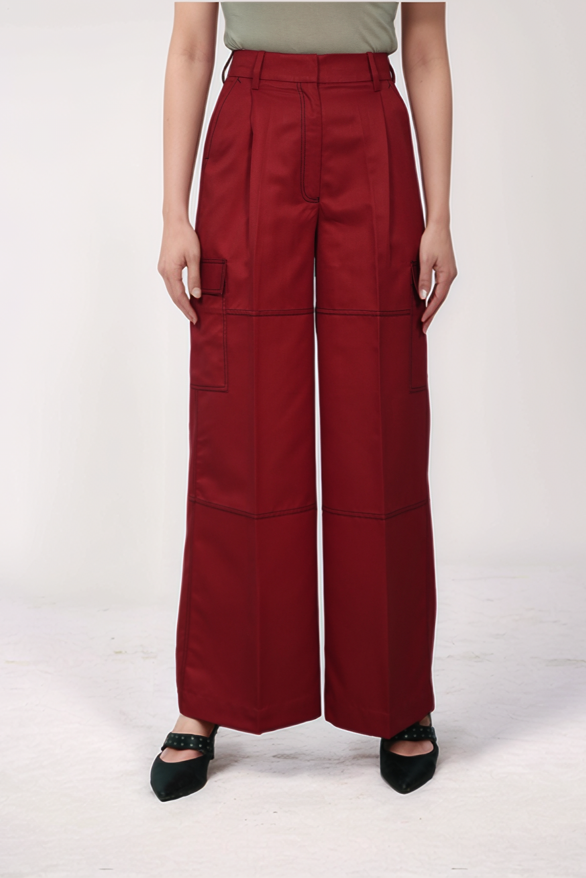 Red Casual Jacket Co-ord Suit