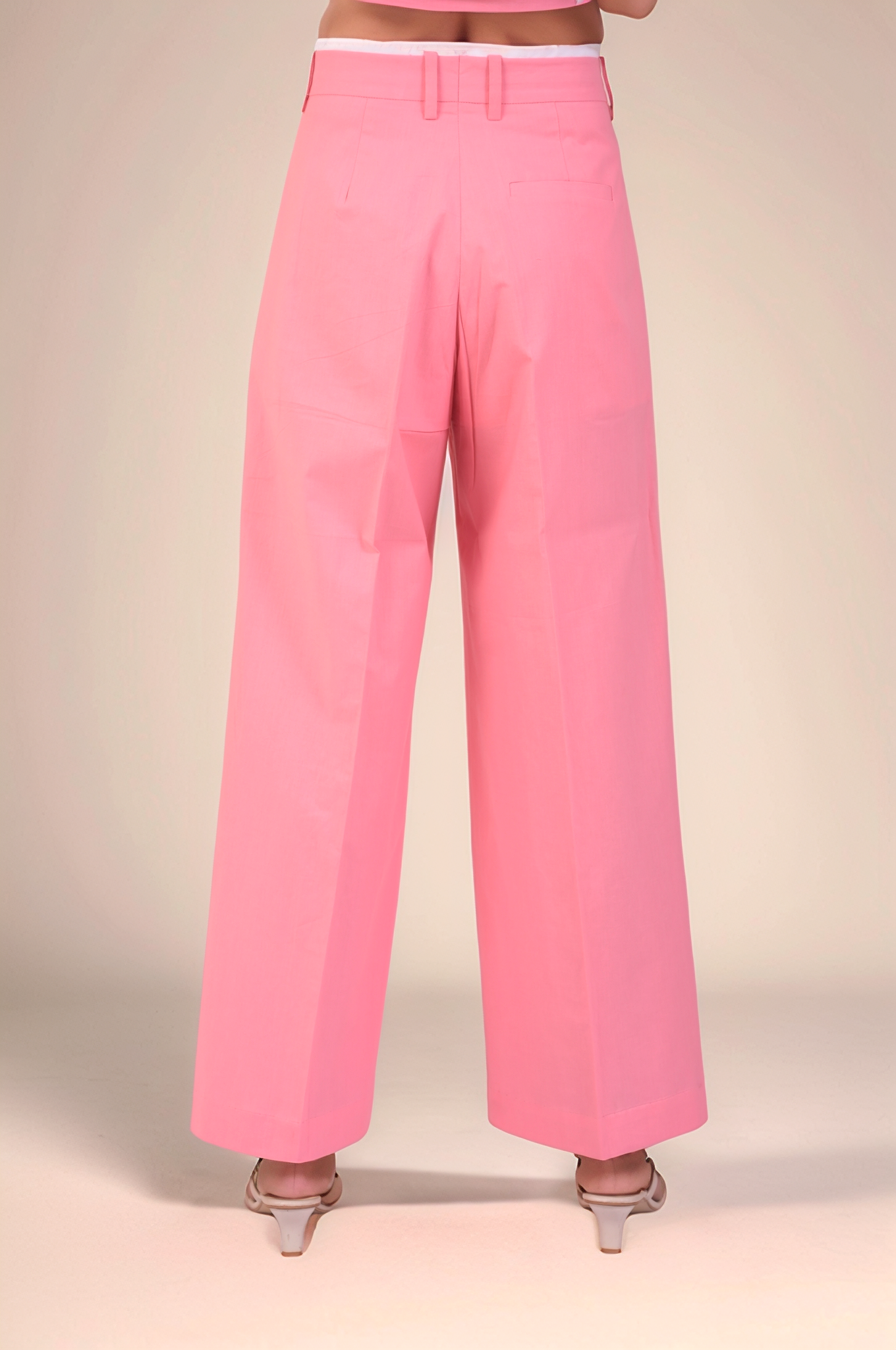 Pink Piping Cotton Waistcoat