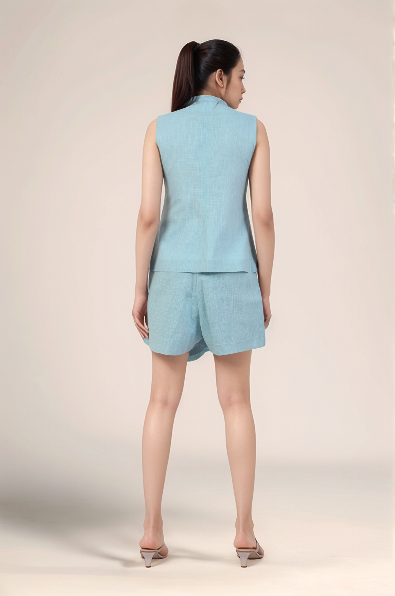 Powder Blue Waist Coat
