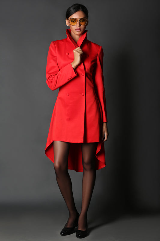Red Dress Coat
