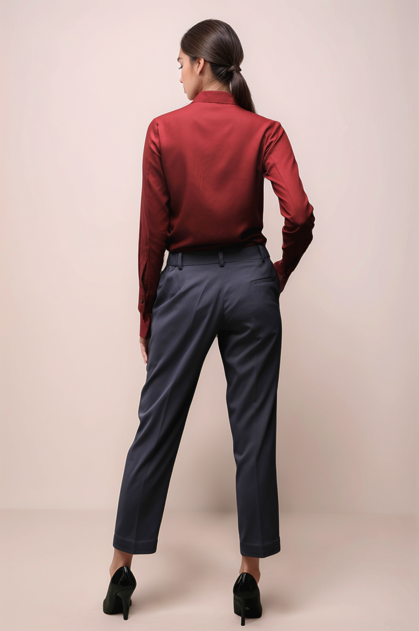 Dark Grey Ankle Length Trouser