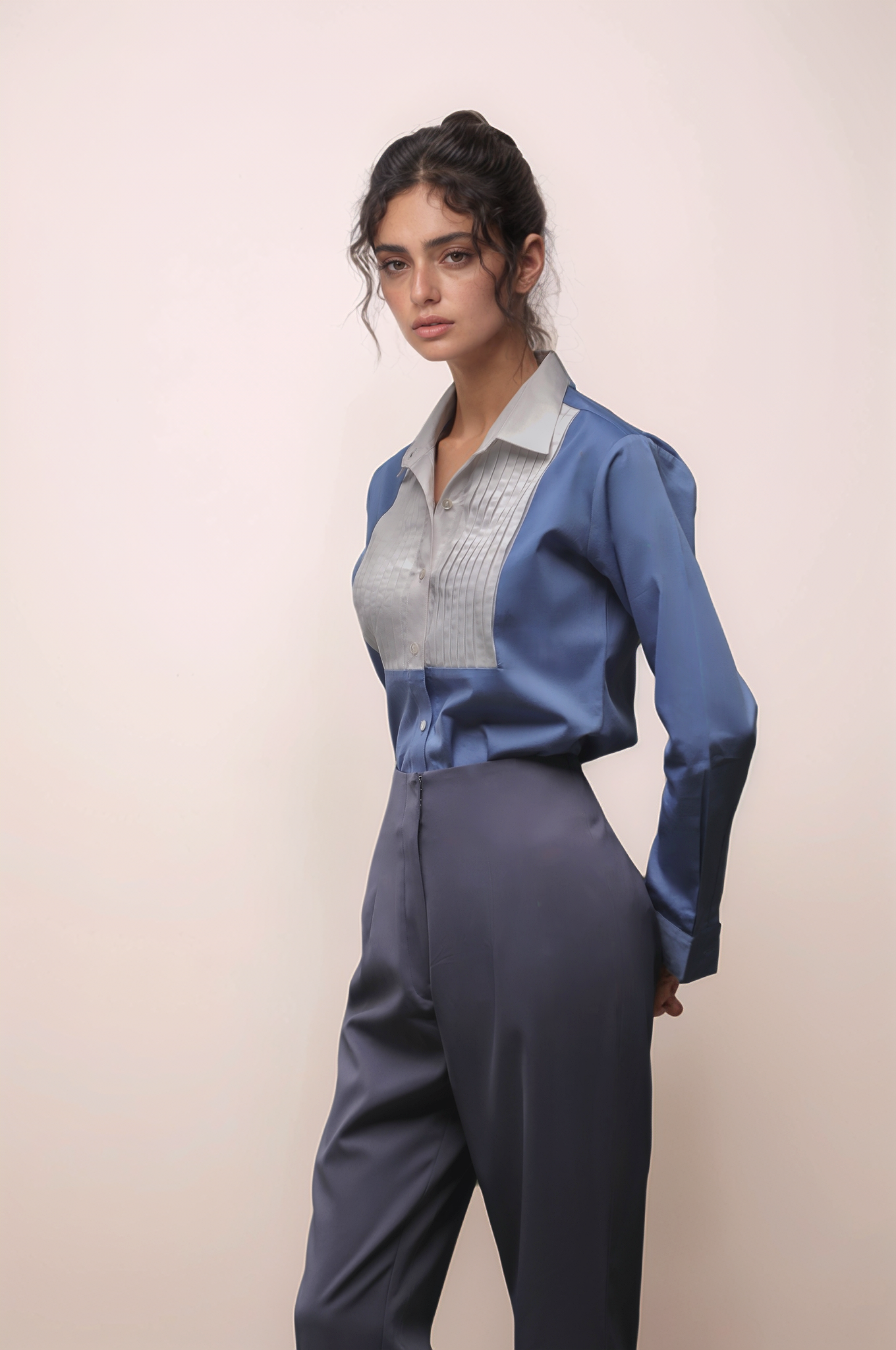 Grey High Waist Pant