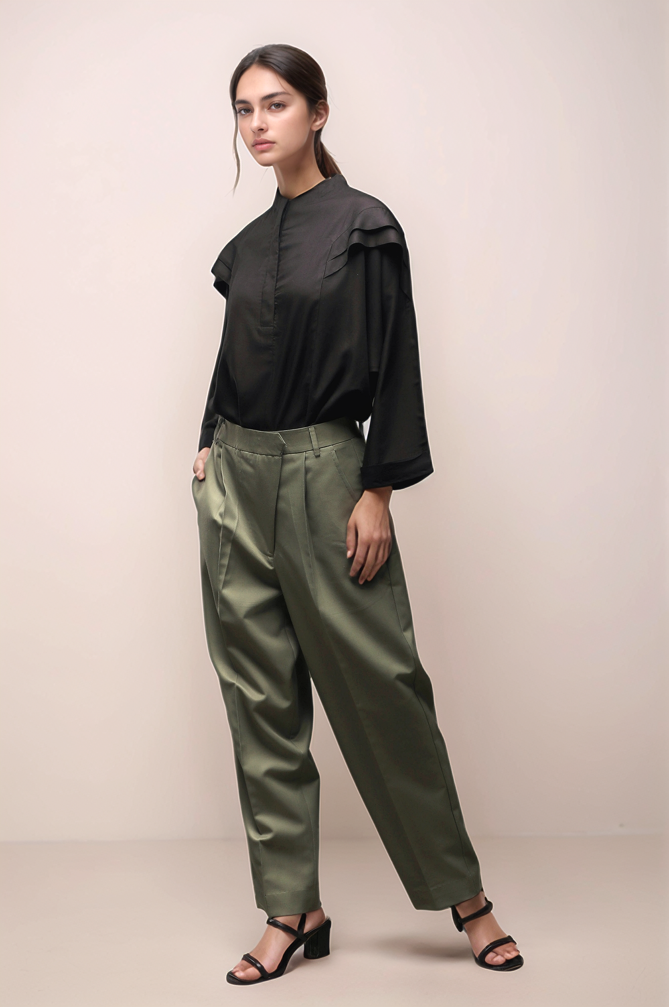 Black Batwing Women Shirt
