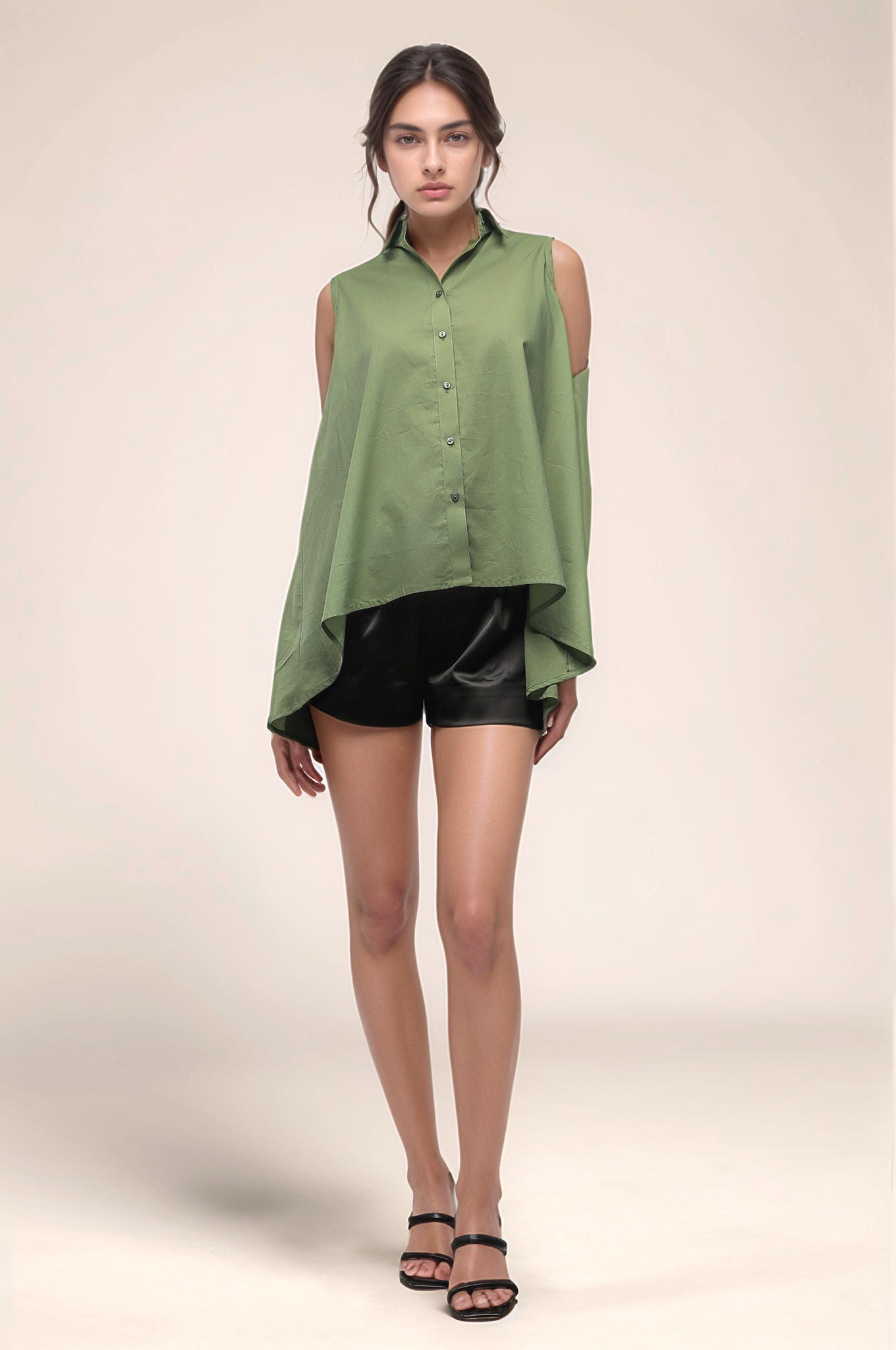 Pastel Green Back Knot Shirt