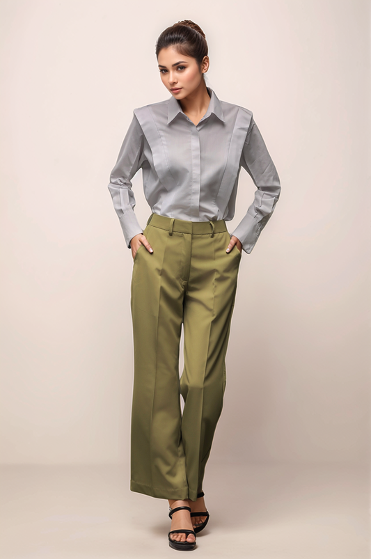 Light Green Parallel Trouser