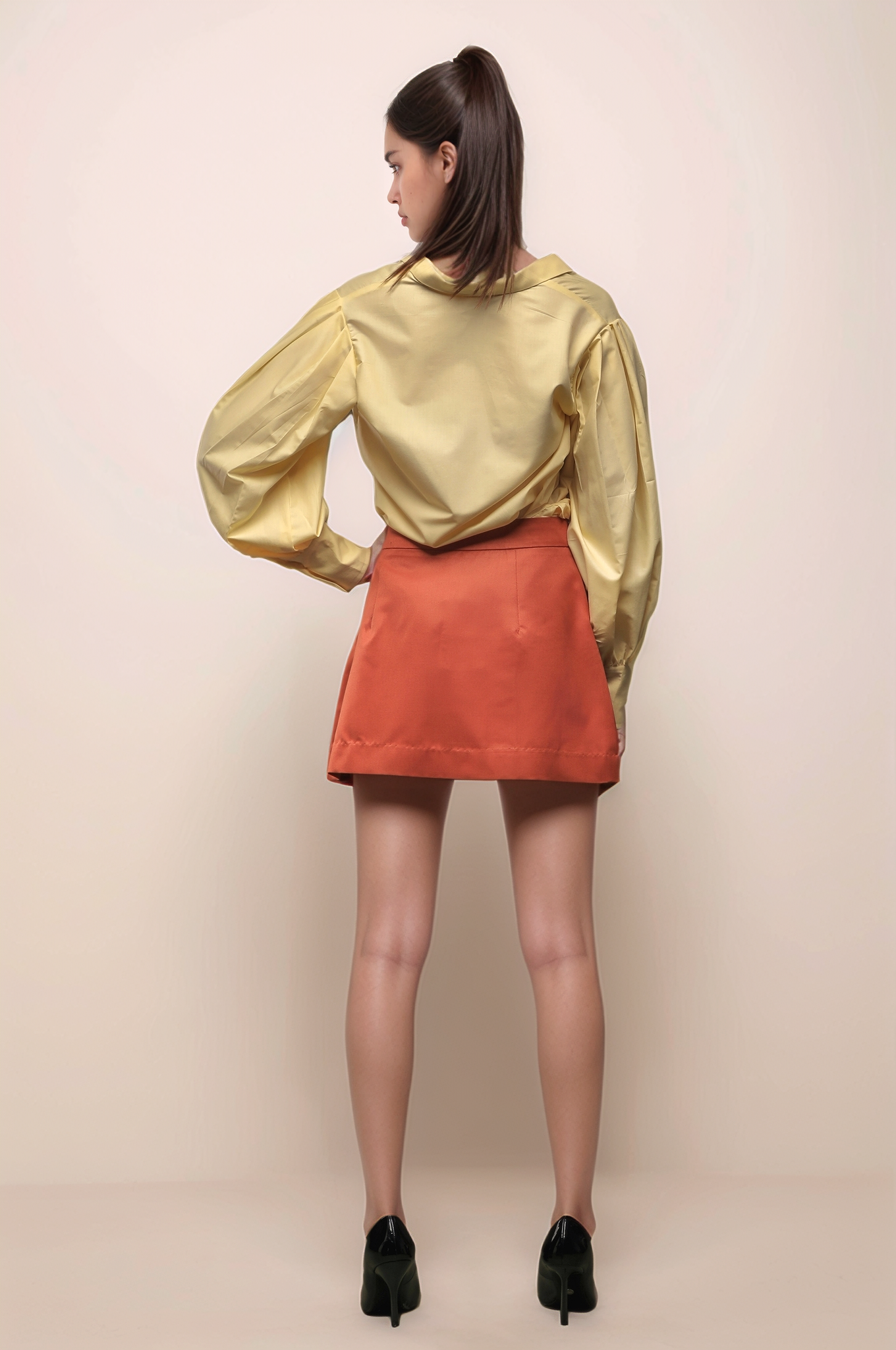 Pale Yellow Loose Fit Shirt