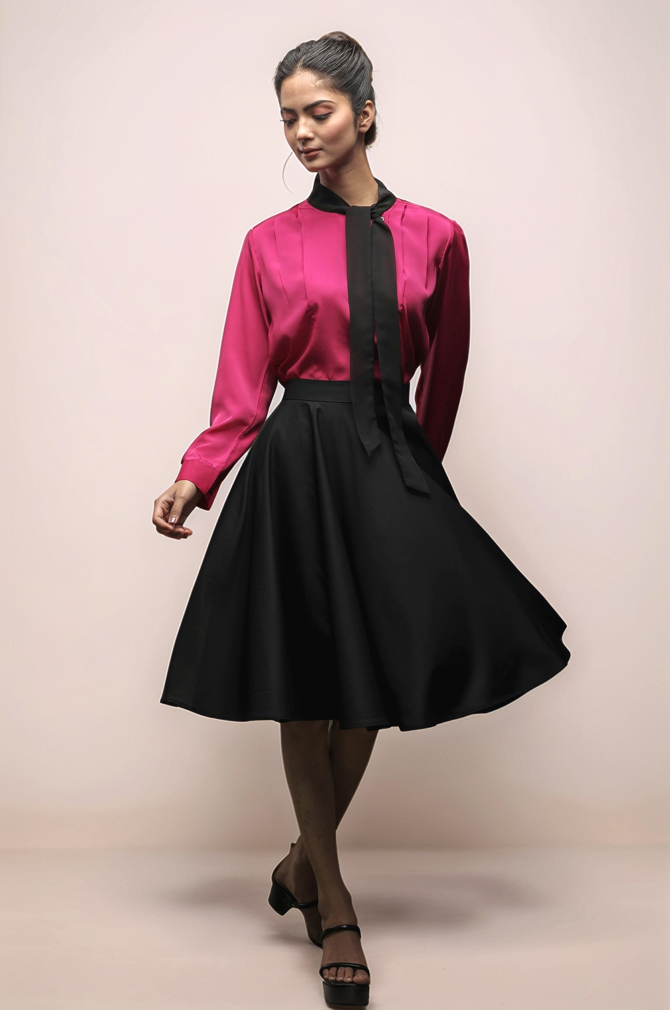 Black Umbrella Skirt