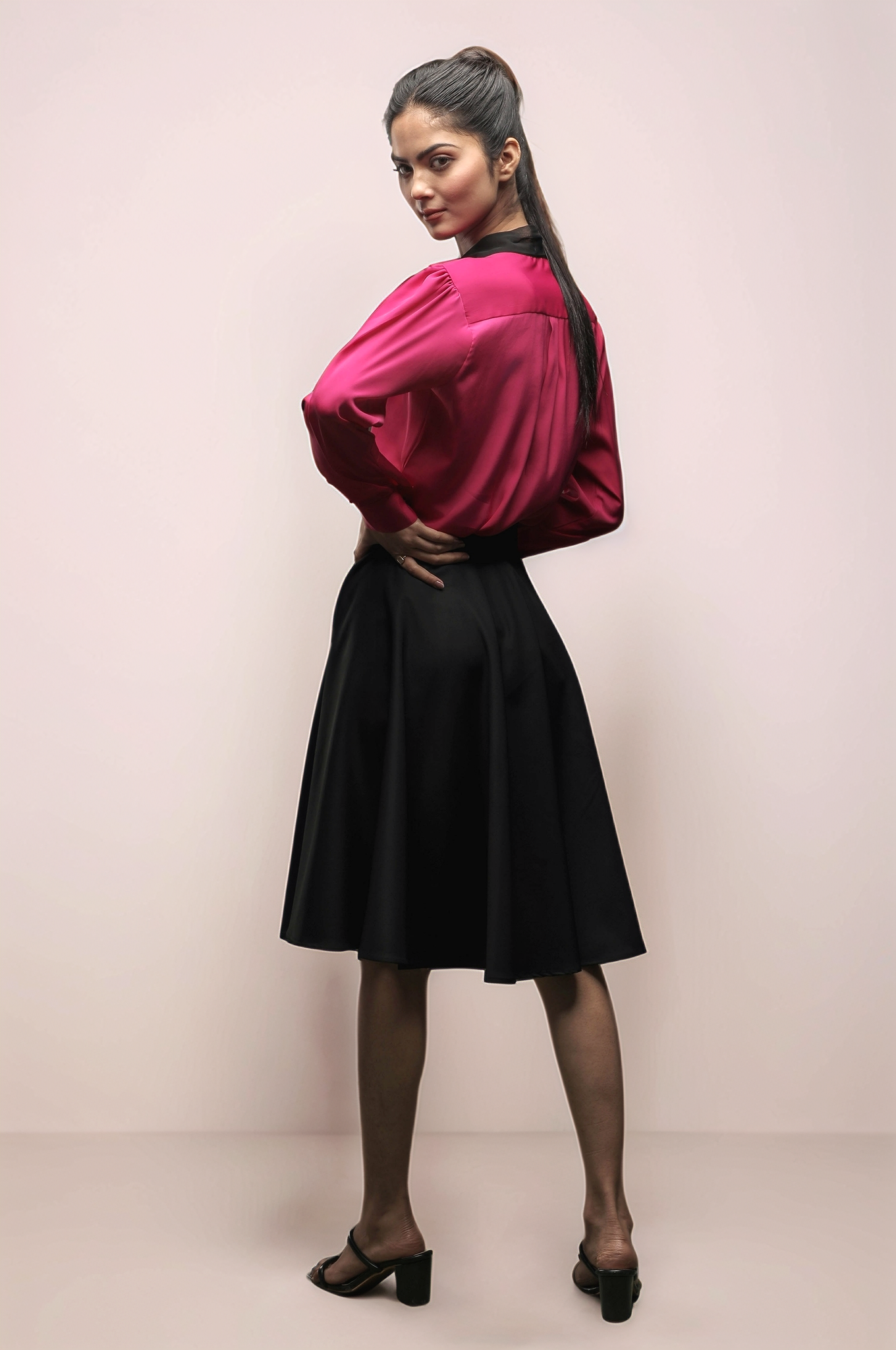Black Umbrella Skirt