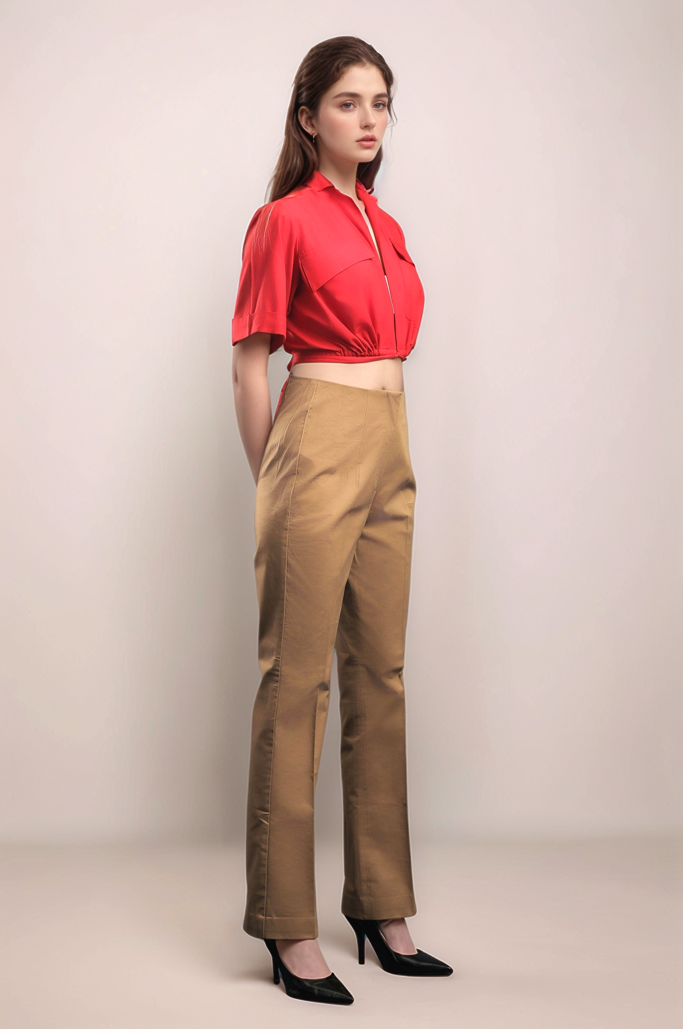 Red Crop Shirt