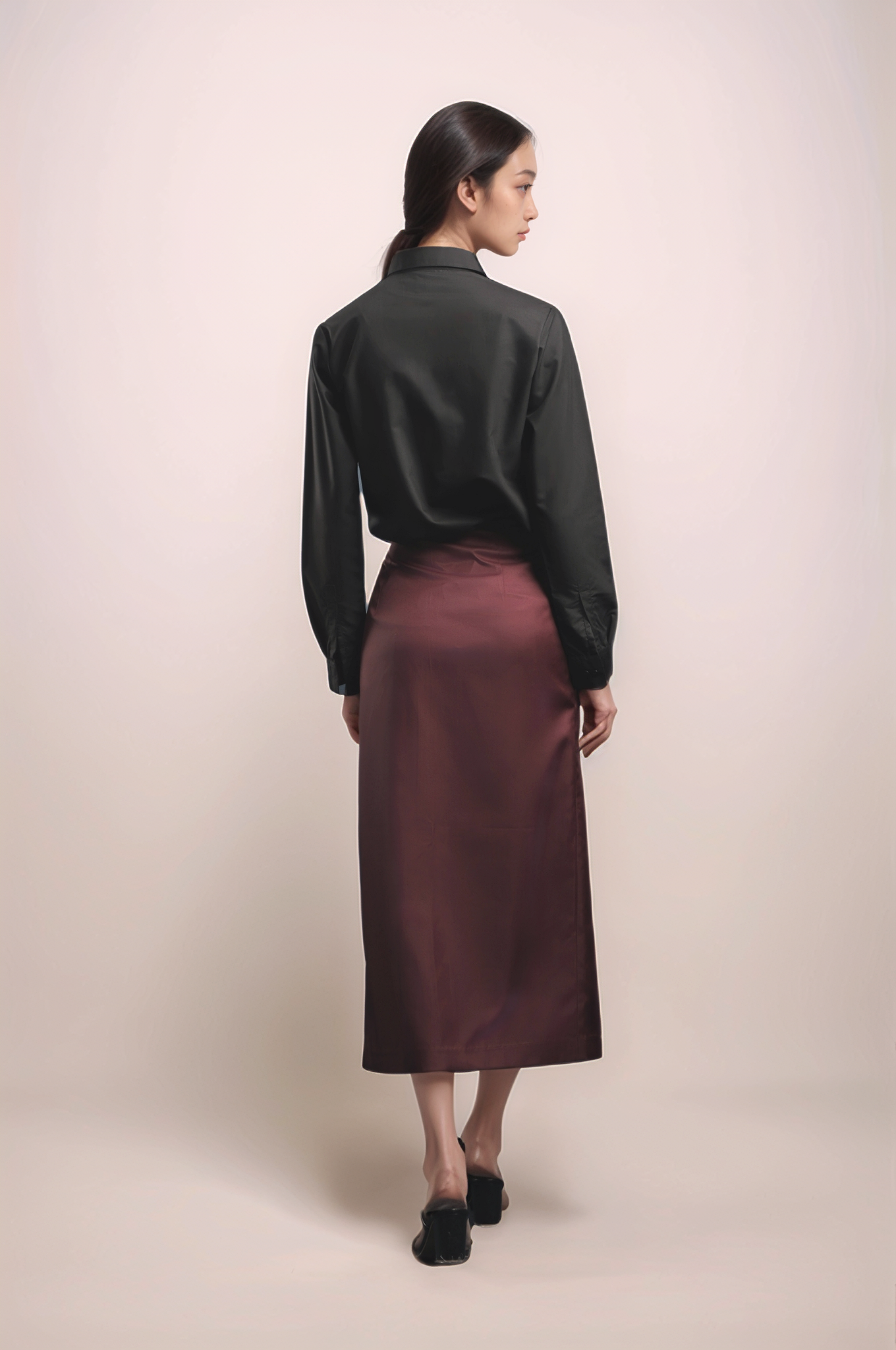 Black Tuxedo Yoke Shirt
