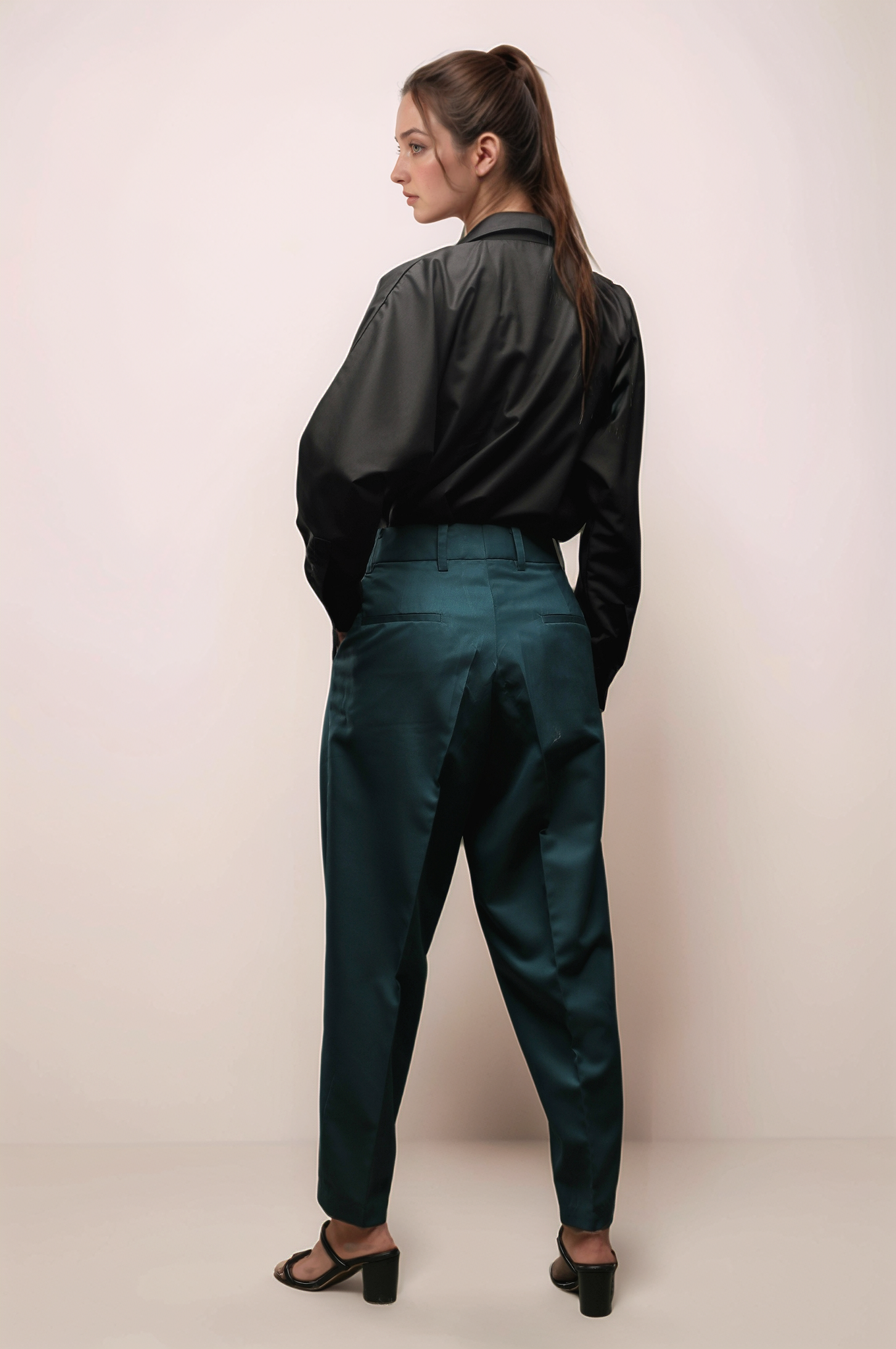 Black Batwing Sleeve Shirt
