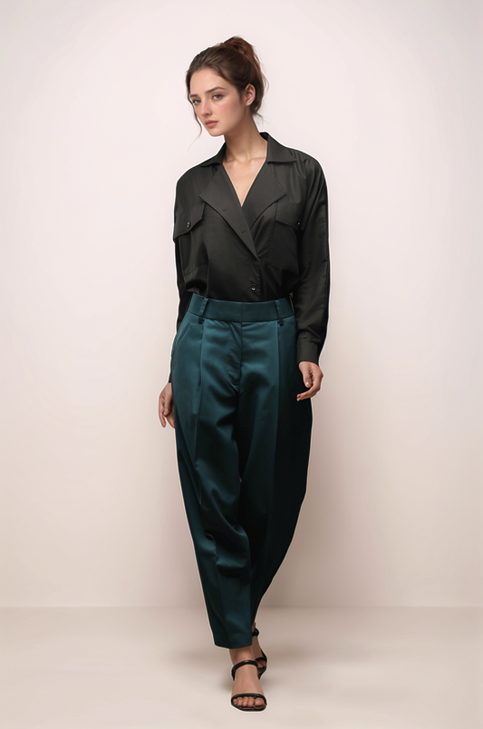 Black Batwing Sleeve Shirt